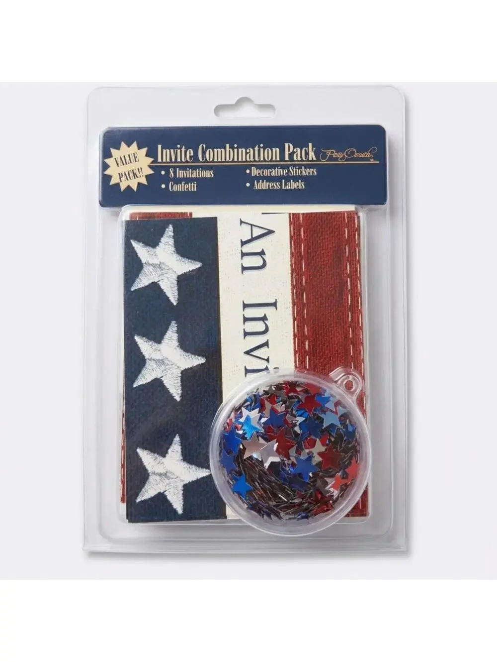 Invite Combo Pack with Invitations, Stickers, Confetti & Labels - 8 pack